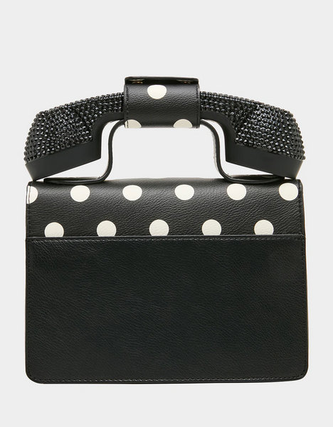 Betsey Johnson Miss Connection Phone Bag - Black/White/Dots