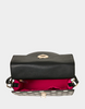 Image of Betsey Johnson Miss Connection Phone Bag - Black/White/Dots