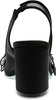 Image of Betsey Johnson Petra Floral Embellished Block Heel Slingback - Black