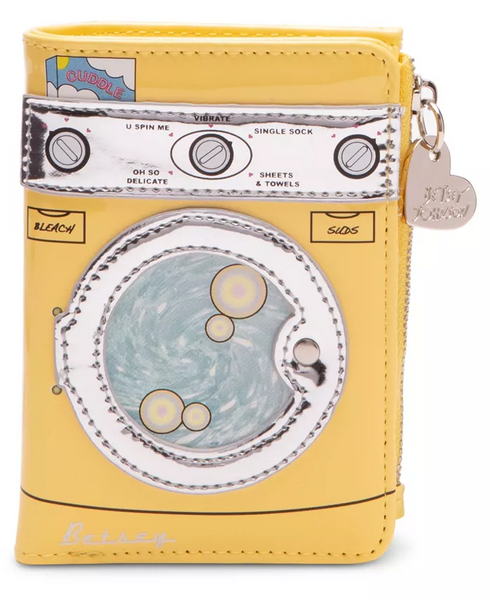 Betsey Johnson Spin Me Washing Machine Wallet - Yellow