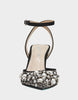 Image of Betsey Johnson Livv Embellished Ankle Strap Heel - Black