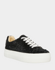 Image of Betsey Johnson Sidny Lace-Up Rhinestone Sneaker - Black