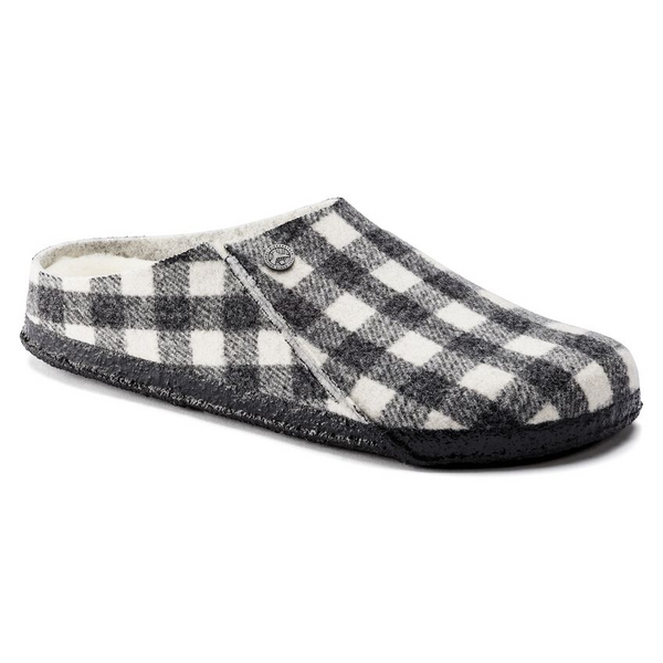 Birkenstock Zermatt Shearling Slipper- White Plaid