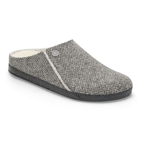 Birkenstock Zermatt Shearling Slipper - Gray Herringbone