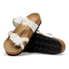 Image of Birkenstock Mayari Flowers Leather - White