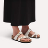 Image of Birkenstock Mayari Flowers Leather - White