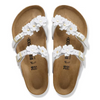 Image of Birkenstock Mayari Flowers Leather - White
