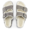 Image of Birkenstock Arizona Shearling Stone Coin Suede