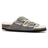 Image of Birkenstock Arizona Shearling Stone Coin Suede