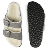 Image of Birkenstock Arizona Shearling Stone Coin Suede