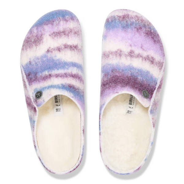 Birkenstock Zermatt Shearling Slipper - Dyed Stripes Mauve