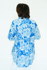 Image of Boho Chic Floral Print Button Front/Back Blouse - Denim