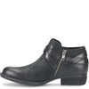 Image of Born Kelle Distressed Leather Strap Detail Bootie - Black