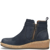 Image of Born Vaughn Distressed Suede Wedge Bootie - Navy