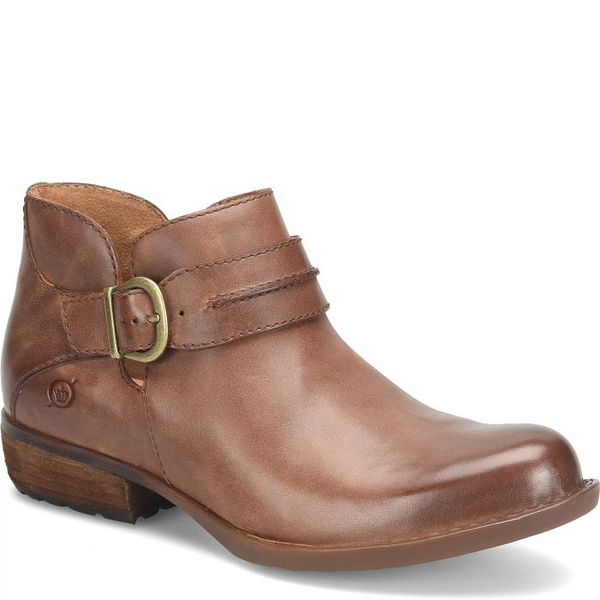 Born Kati Buckle Bootie - Brown Cuero