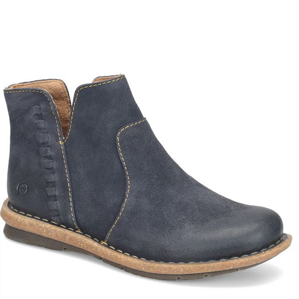 Born Taj Suede Bootie - Distressed Indigo Navy