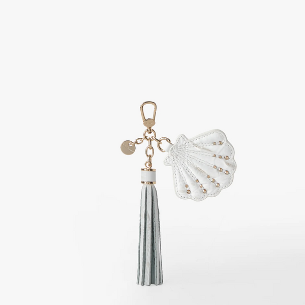 Brahmin Seashell Crystal Tassel - Sea Salt White Melbourne