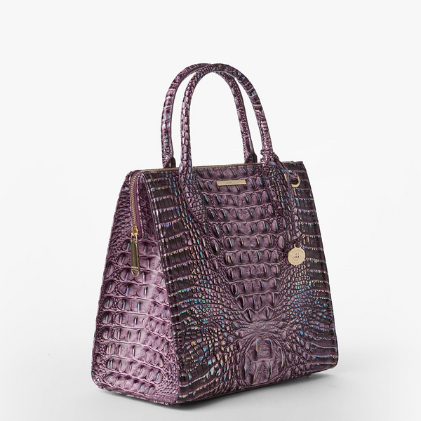 Brahmin Caroline Satchel - Passion Purple Melbourne