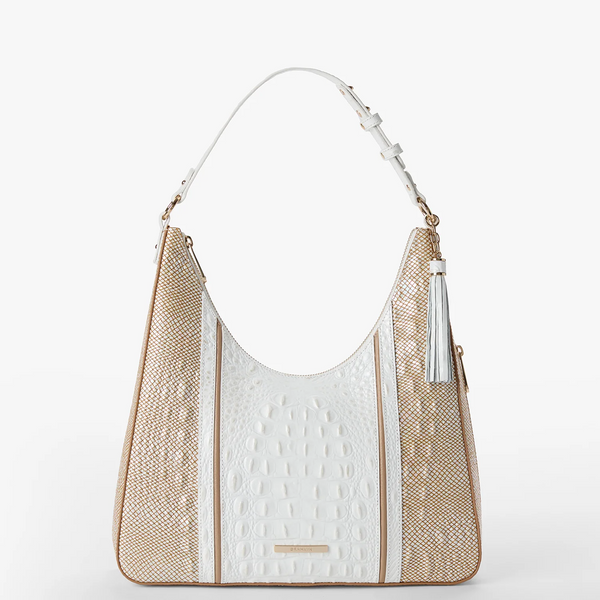 Brahmin Tabitha Shoulder Bag - Sea Salt White Colada