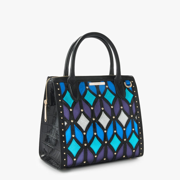 Brahmin Small Caroline Satchel - Frosted Royale