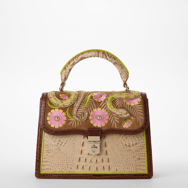 Brahmin Hallie Satchel - Sandstorm Yuma
