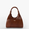 Image of Brahmin Adrian Satchel - Caramel Jardim