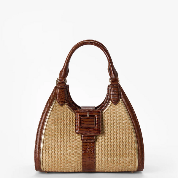 Brahmin Adrian Satchel - Caramel Jardim