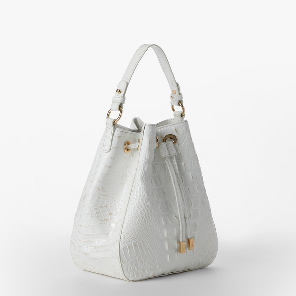 Brahmin Melinda Bucket Bag - Sea Salt White Melbourne