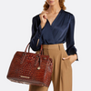 Image of Brahmin Finley Carryall - Luggage Brown Leontyne