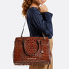 Image of Brahmin Finley Carryall - Luggage Brown Leontyne