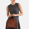 Image of Brahmin Rosetta Satchel - Pecan