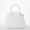 Image of Brahmin Rosetta Satchel - Sea Salt White Abanas