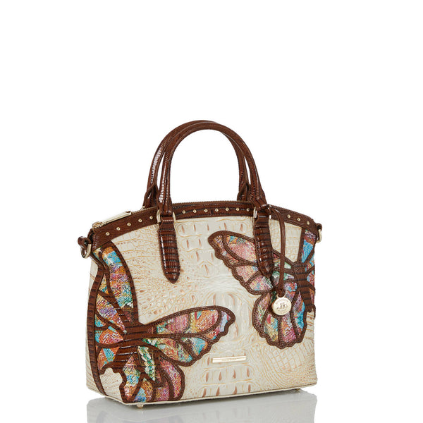 Brahmin Duxbury Satchel - Ivory Iguana Gala