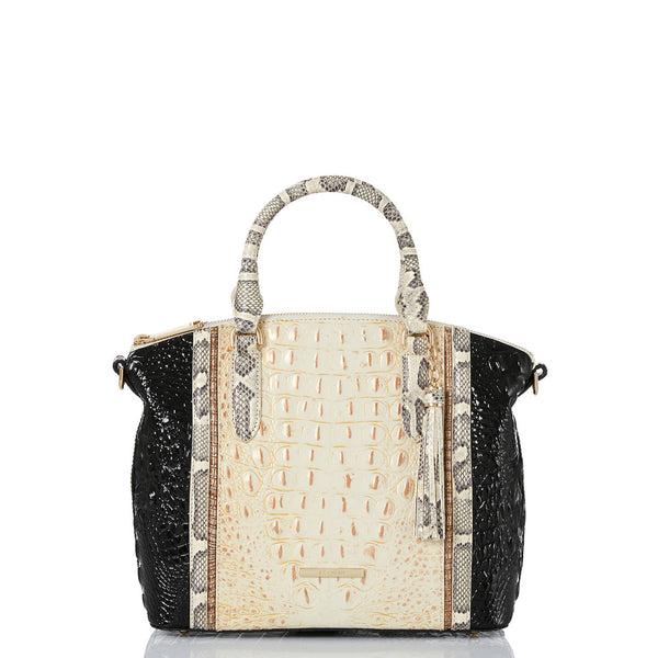 Brahmin Duxbury Satchel - Ivory Iguana Rockville