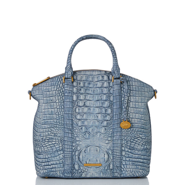 Brahmin Large Duxbury Satchel - Light Denim Tetra
