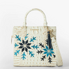 Image of Brahmin Caroline Satchel - Snowball Snowdrift