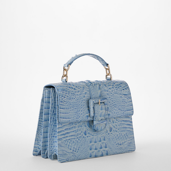 Brahmin Hallie Satchel - Heavenly Blue Melbourne