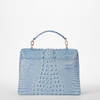 Image of Brahmin Hallie Satchel - Heavenly Blue Melbourne