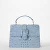 Image of Brahmin Hallie Satchel - Heavenly Blue Melbourne