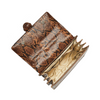 Image of Brahmin Hallie Satchel - Cognac Saguaro