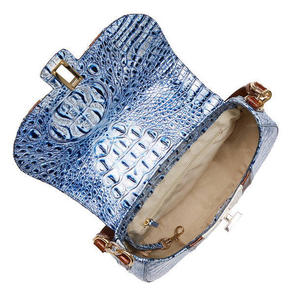 Brahmin Cynthia Convertible Shoulder Bag - Coastal Blue Odysea
