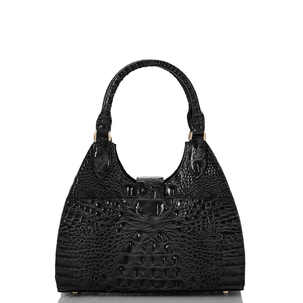Brahmin Adrian Satchel Black Melbourne Rippe s