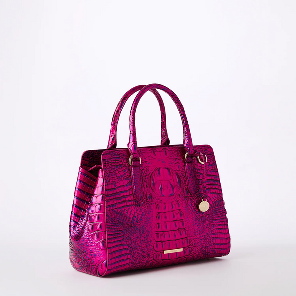 Brahmin Small Finley Satchel - Voltage Violet Melbourne