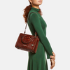 Image of Brahmin Cami Satchel - Red Opal Melbourne