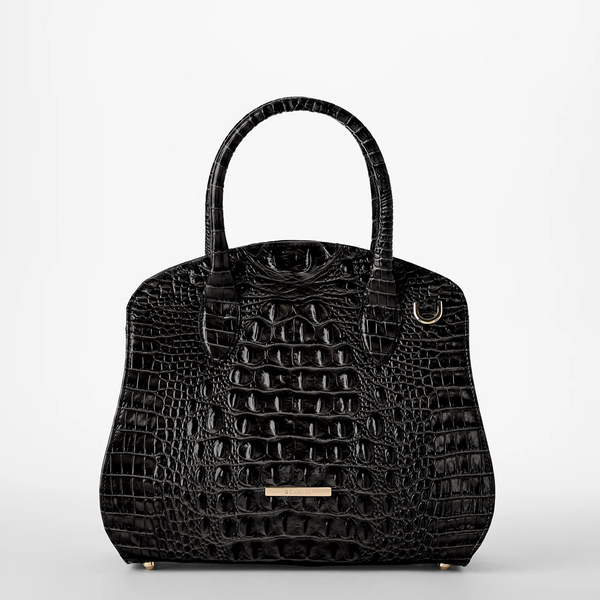 Brahmin Rosetta Satchel - Black Melbourne