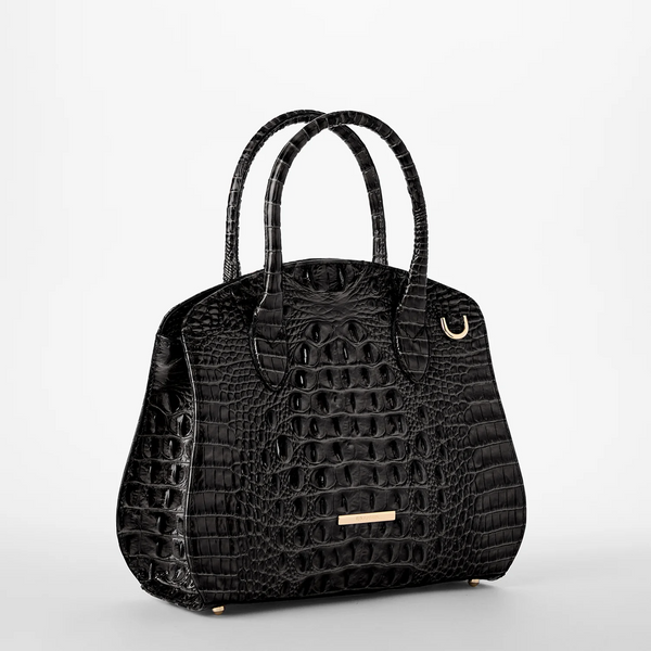 Brahmin Rosetta Satchel - Black Melbourne