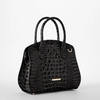 Image of Brahmin Rosetta Satchel - Black Melbourne