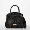 Image of Brahmin Rosetta Satchel - Black Melbourne