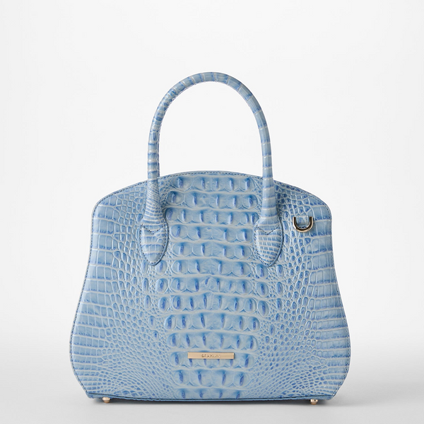 Brahmin Rosetta Satchel - Heavenly Blue Melbourne