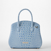 Image of Brahmin Rosetta Satchel - Heavenly Blue Melbourne